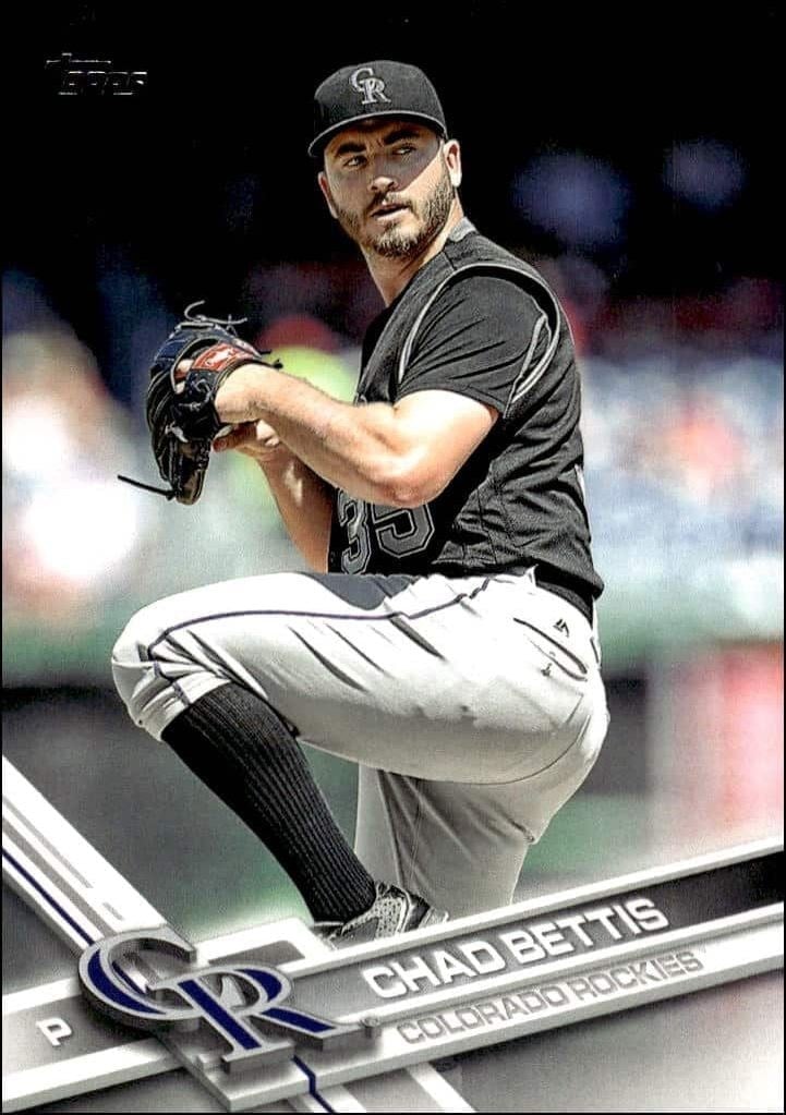 Chad Bettis 2017 Topps Series 2 #371 Baseball Trading Card - Front 2017 Topps Series 2 Chad Bettis #371 baseball trading card front