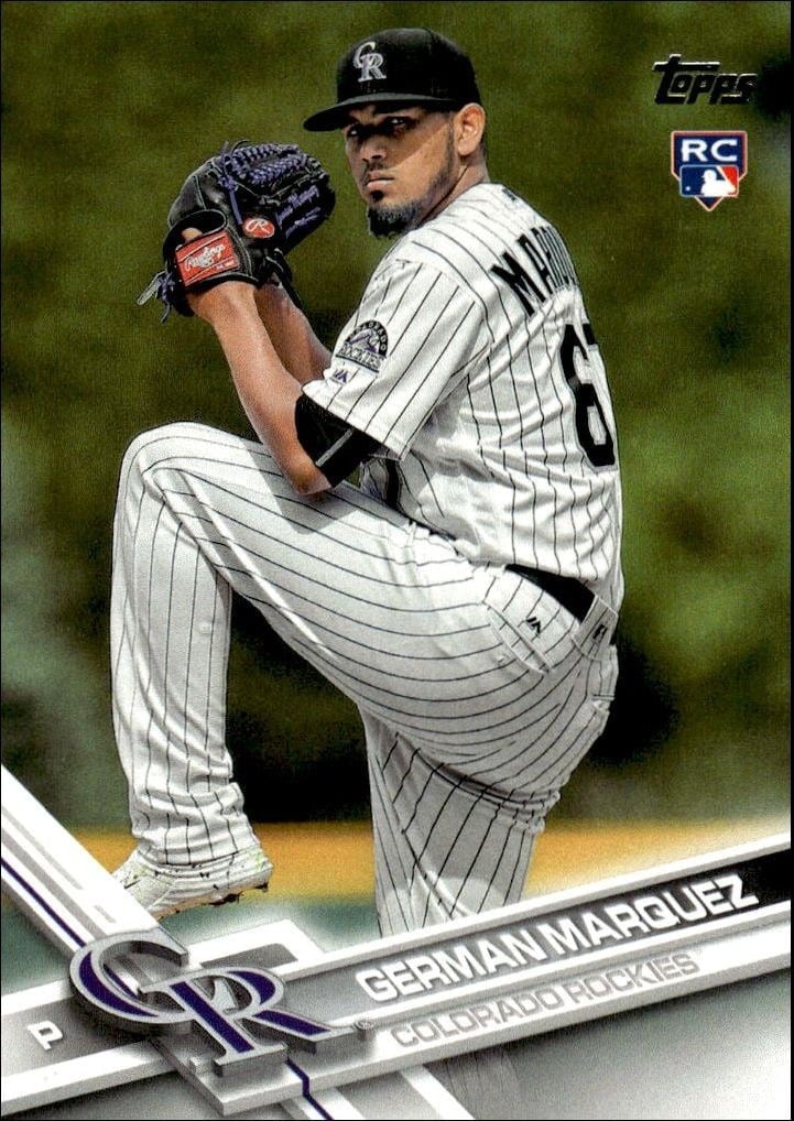 German Marquez 2017 Topps Series 2 #351 Baseball Trading Card - Front 2017 Topps Series 2 German Marquez #351 baseball trading card front