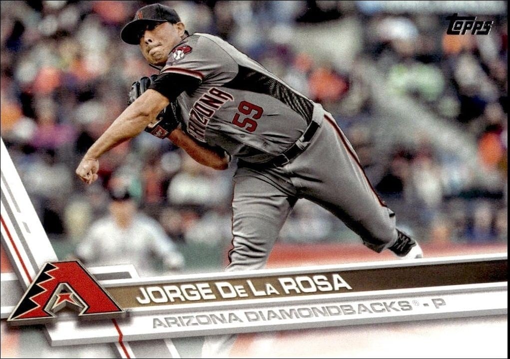 Jorge de la Rosa 2017 Topps Series 2 #365 Baseball Trading Card - Front 2017 Topps Series 2 Jorge de la Rosa #365 baseball trading card front