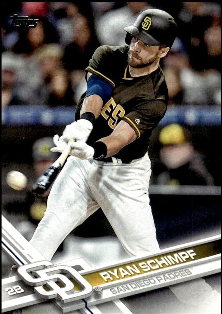 Ryan Schimpf 2017 Topps Series 2 #372 Baseball Trading Card - Front 2017 Topps Series 2 Ryan Schimpf #372 baseball trading card front