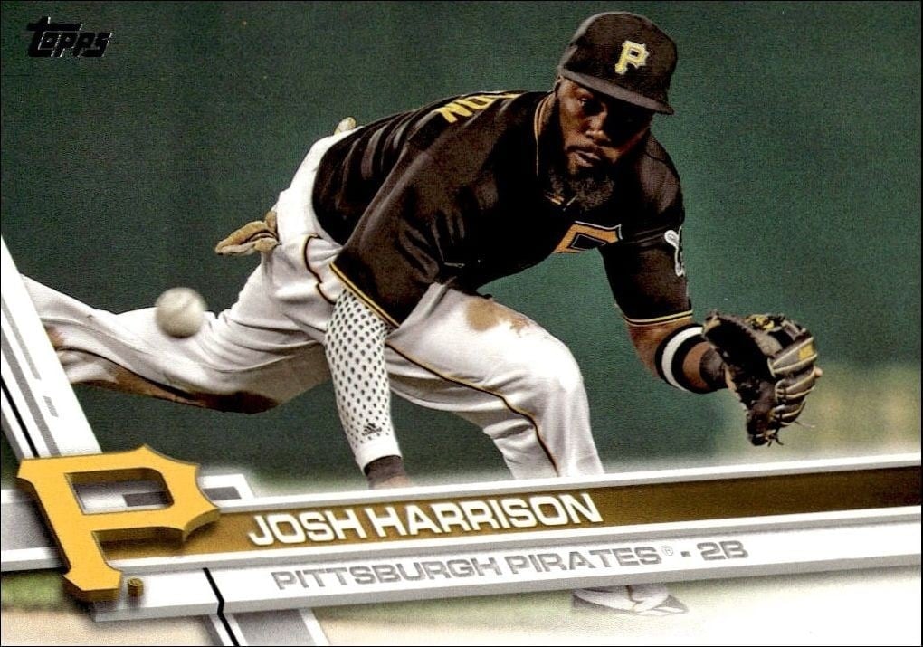 Josh Harrison 2017 Topps Series 2 #382 Baseball Trading Card - Front 2017 Topps Series 2 Josh Harrison #382 baseball trading card front