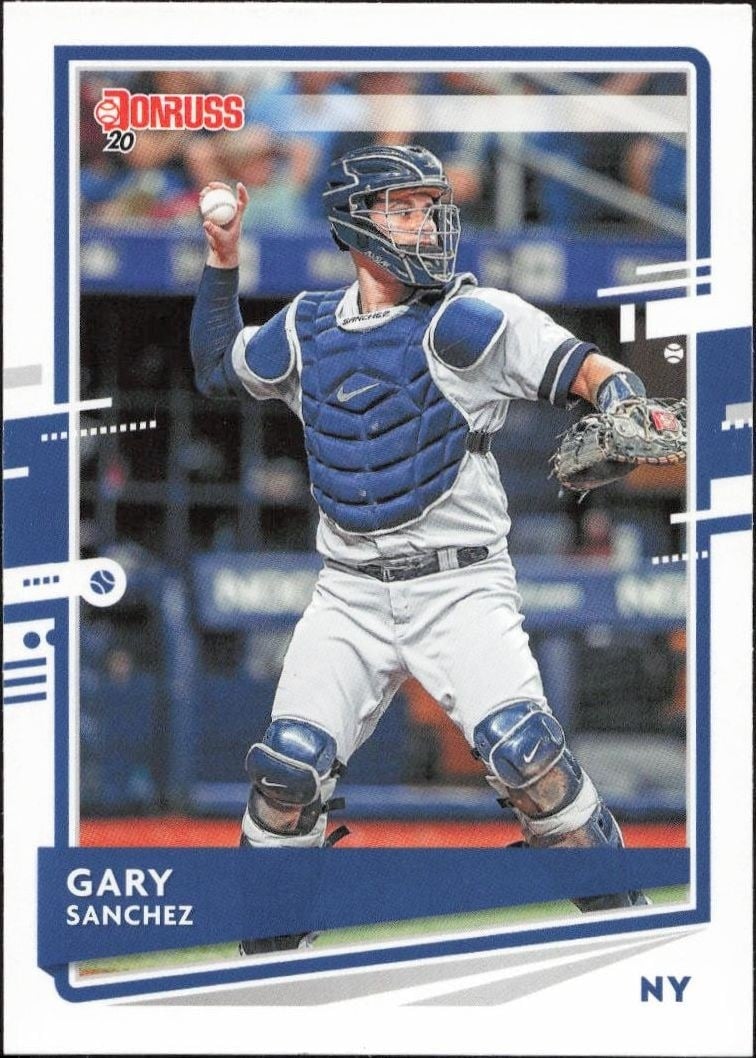 Gary Sanchez 2020 Panini Donruss #74 Baseball Trading Card - Front 2020 Panini Donruss Gary Sanchez #74 baseball trading card front
