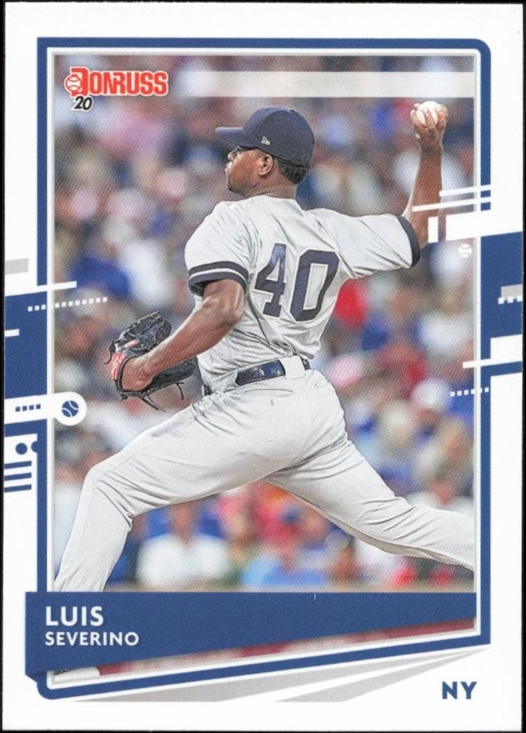 Luis Severino 2020 Panini Donruss #73 Baseball Trading Card - Front 2020 Panini Donruss Luis Severino #73 baseball trading card front
