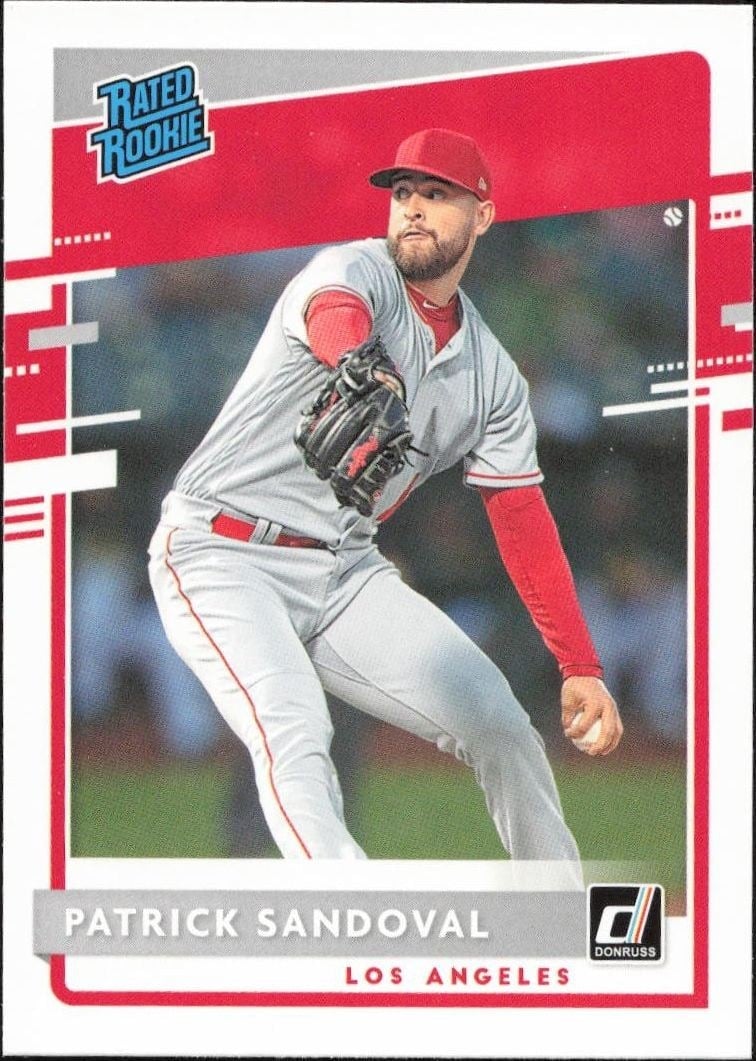 Patrick Sandoval 2020 Panini Donruss #47 Baseball Trading Card - Front 2020 Panini Donruss Patrick Sandoval #47 baseball trading card front