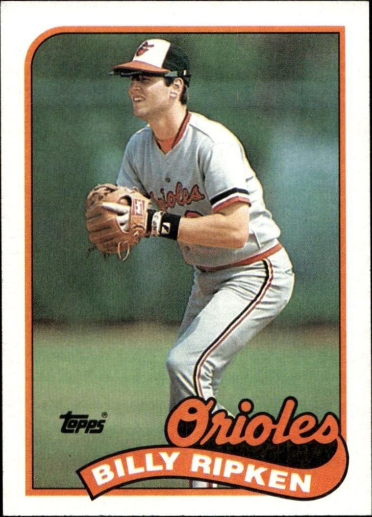 Billy Ripken 1989 Topps #571 Baseball Trading Card - Front 1989 Topps Billy Ripken #571 baseball trading card front