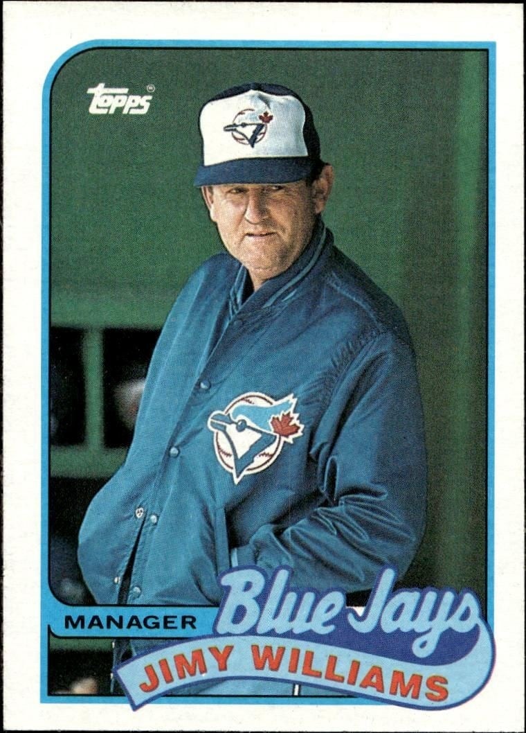 Jimy Williams 1989 Topps #594 Baseball Trading Card - Front 1989 Topps Jimy Williams #594 baseball trading card front