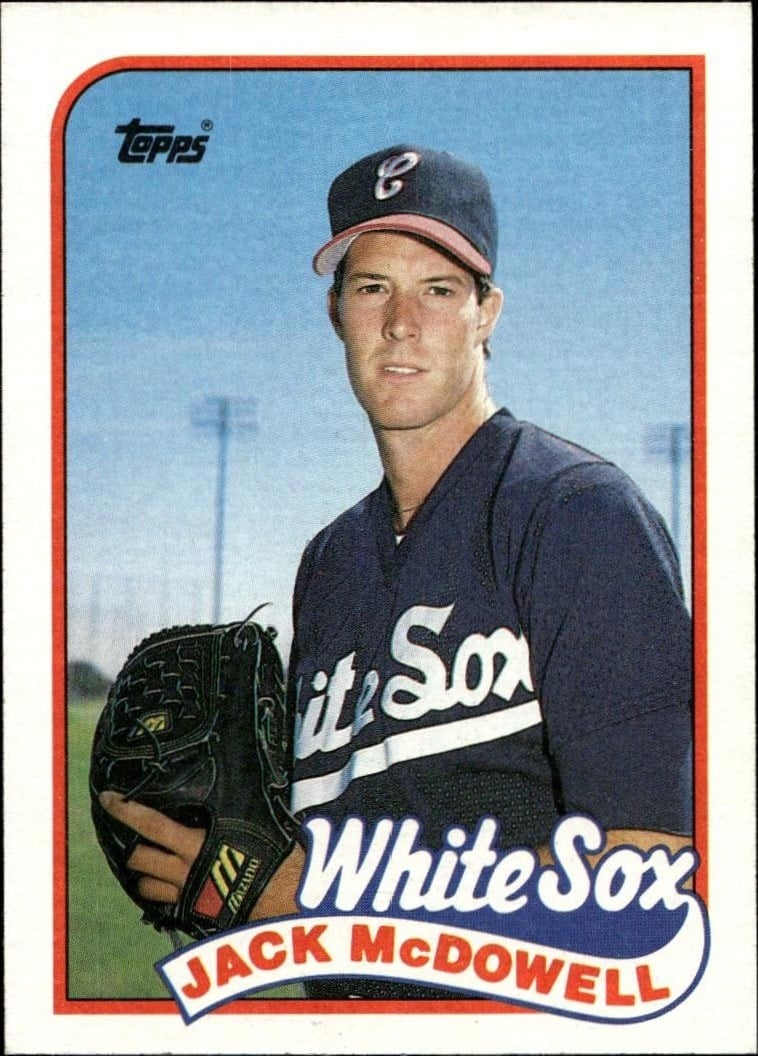 Jack McDowell 1989 Topps #486 Baseball Trading Card - Front 1989 Topps Jack McDowell #486 baseball trading card front