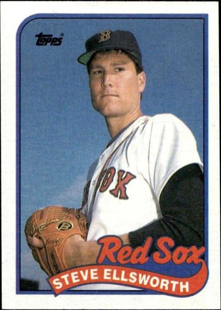 Steve Ellsworth 1989 Topps #299 Baseball Trading Card - Front 1989 Topps Steve Ellsworth #299 baseball trading card front