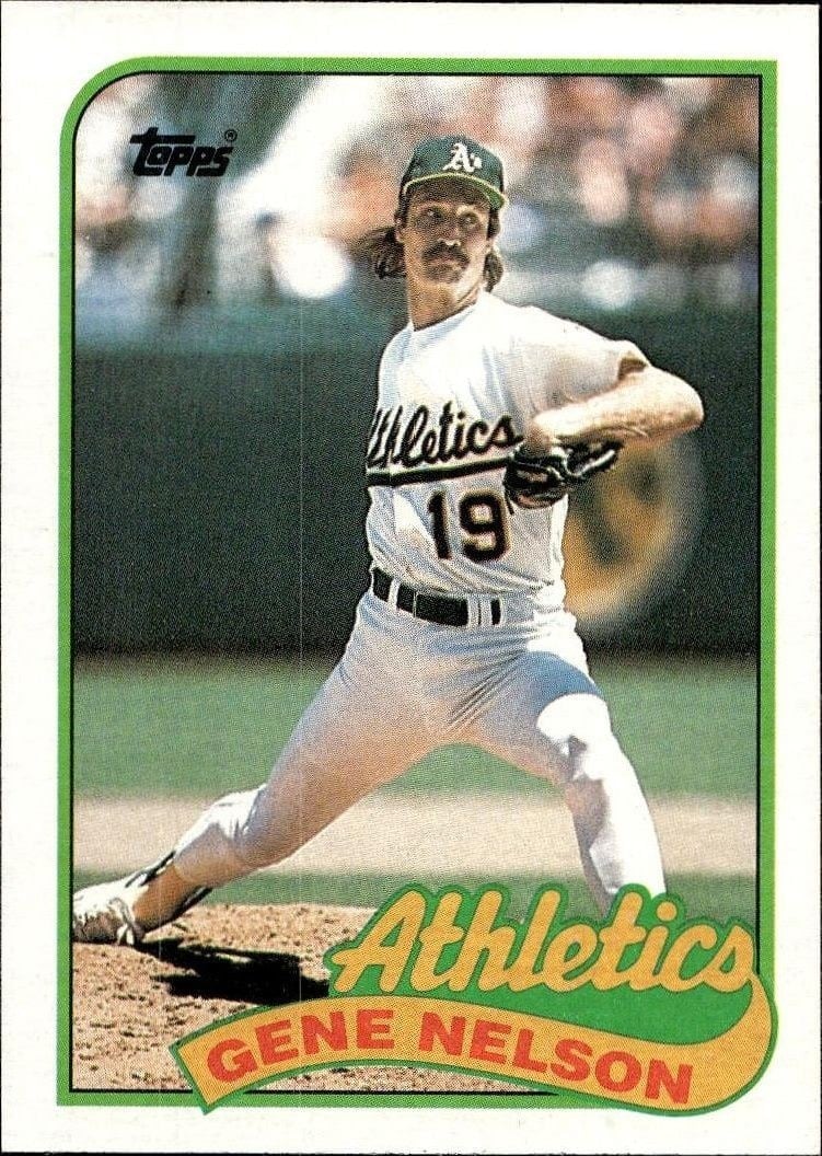 Gene Nelson 1989 Topps #581 Baseball Trading Card - Front 1989 Topps Gene Nelson #581 baseball trading card front