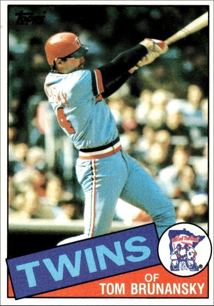 1985 Topps Tom Brunansky #122 trading card