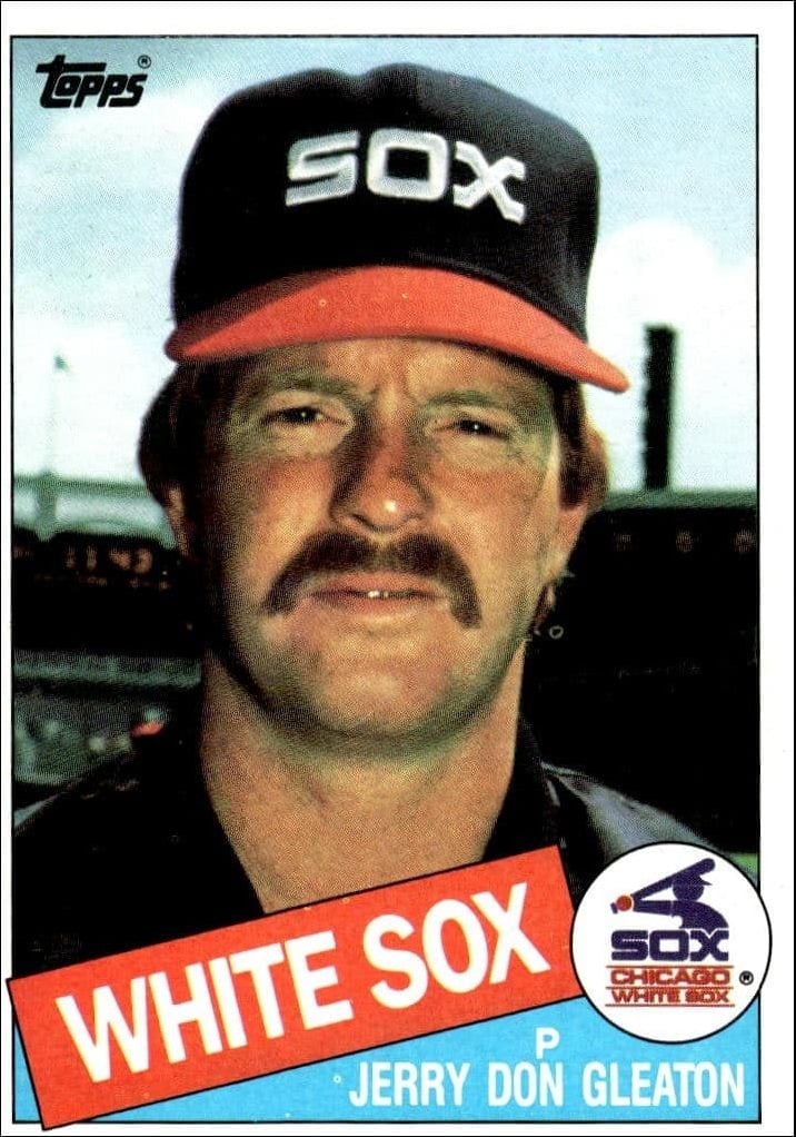 Jerry Don Gleaton 1985 Topps #216 Baseball Trading Card - Front 1985 Topps Jerry Don Gleaton #216 baseball trading card front