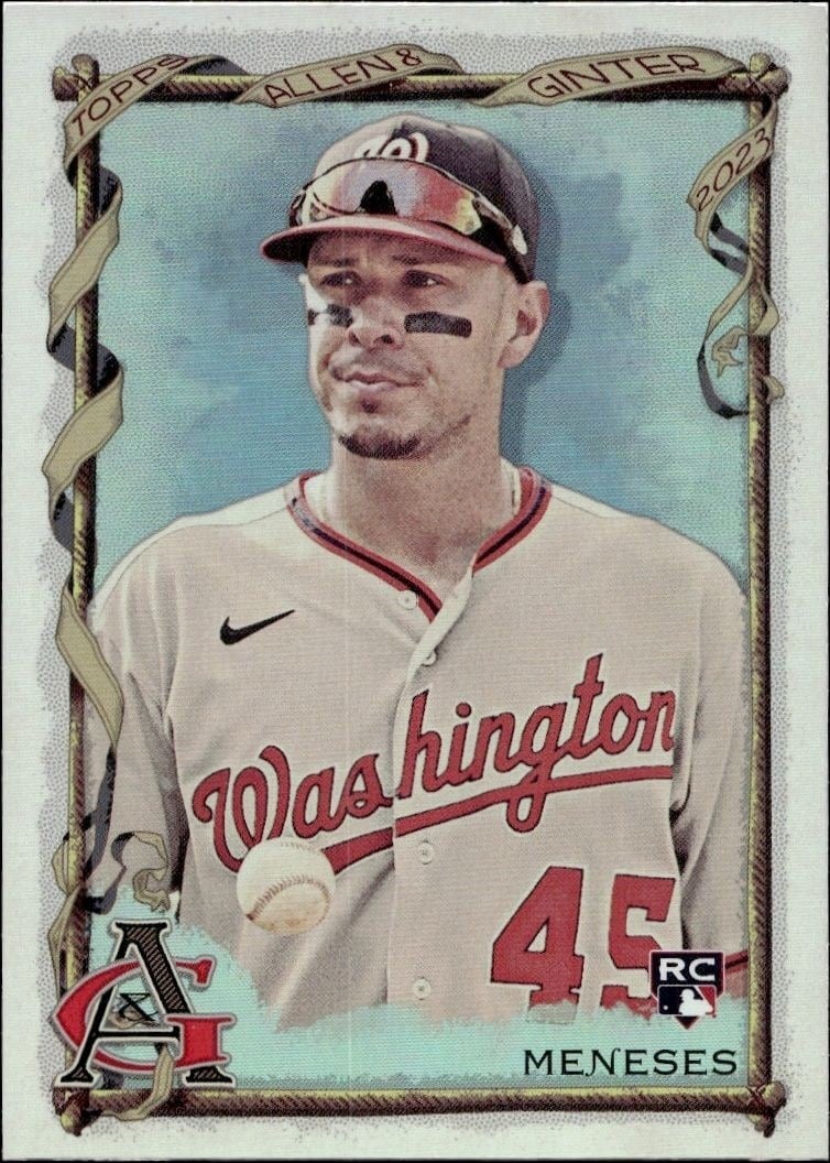 Joey Meneses 2023 Topps Allen & Ginter #9 Baseball Trading Card - Front 2023 Topps Allen & Ginter Joey Meneses #9 baseball trading card front
