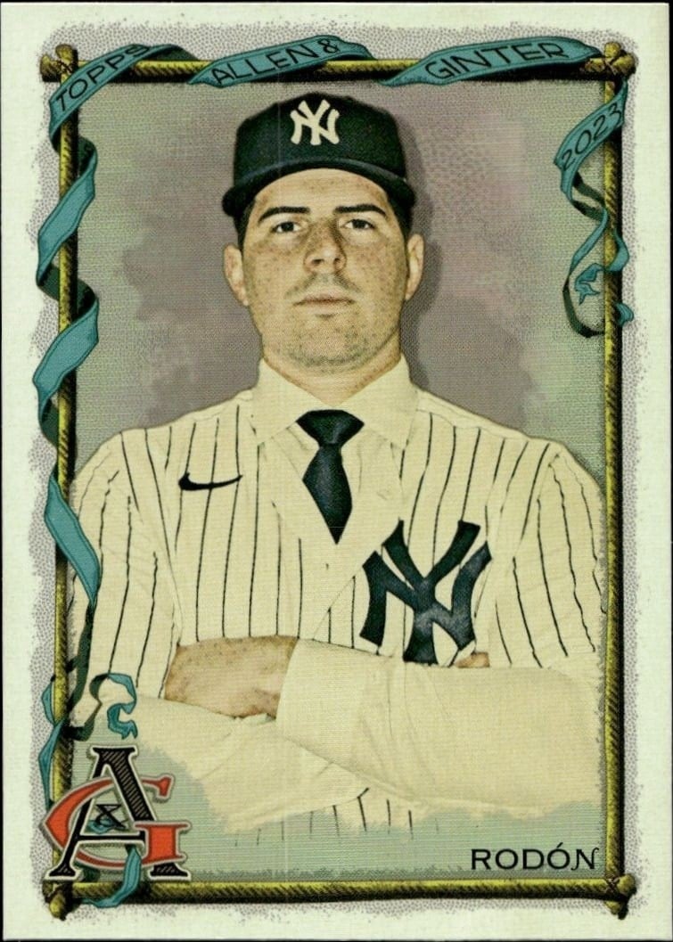 Carlos Rodon 2023 Topps Allen & Ginter #111 Baseball Trading Card - Front 2023 Topps Allen & Ginter Carlos Rodon #111 baseball trading card front