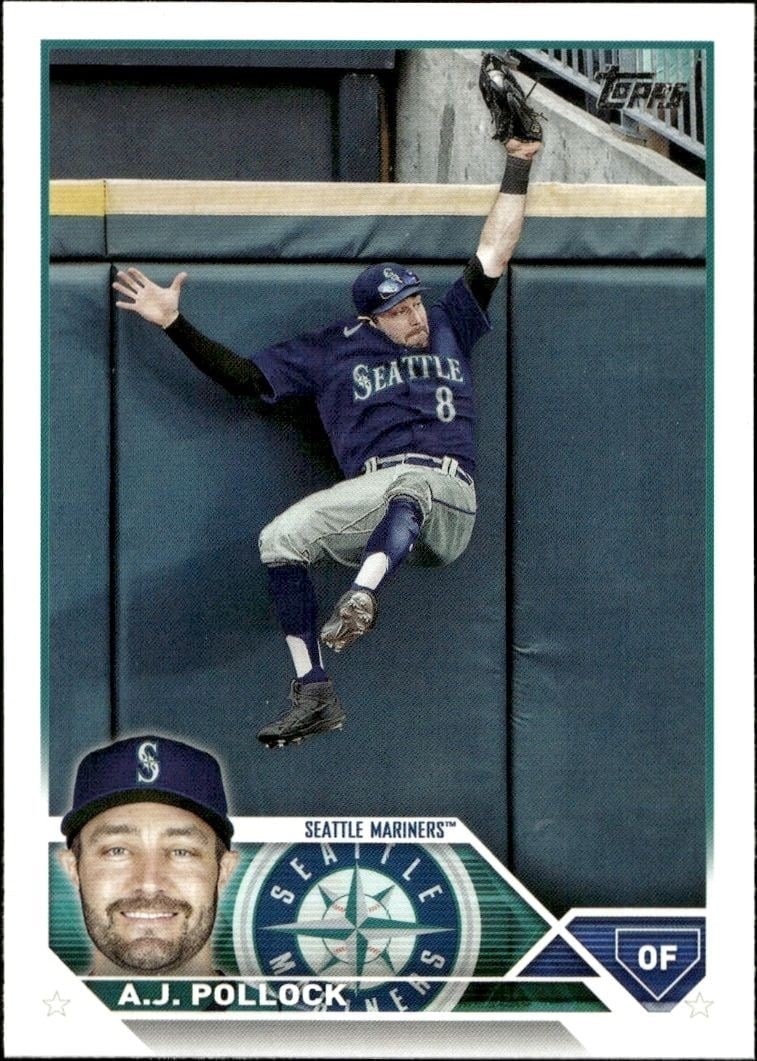 A.J. Pollock 2023 Topps Series 2 #454 Baseball Trading Card - Front 2023 Topps Series 2 A.J. Pollock #454 baseball trading card front
