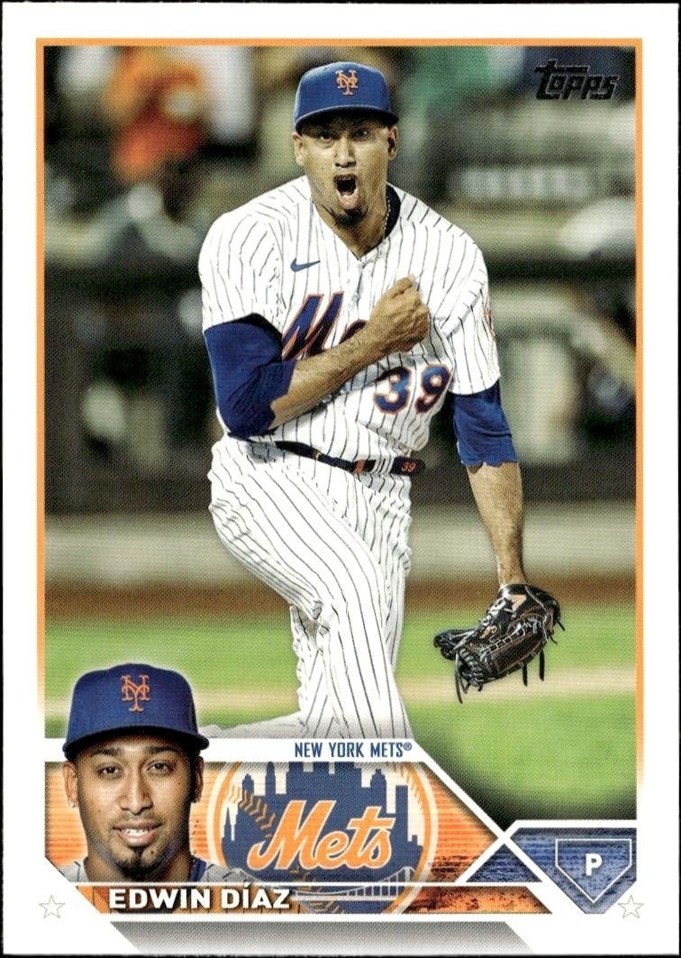 Edwin Díaz 2023 Topps Series 2 #482 Baseball Trading Card - Front 2023 Topps Series 2 Edwin Díaz #482 baseball trading card front