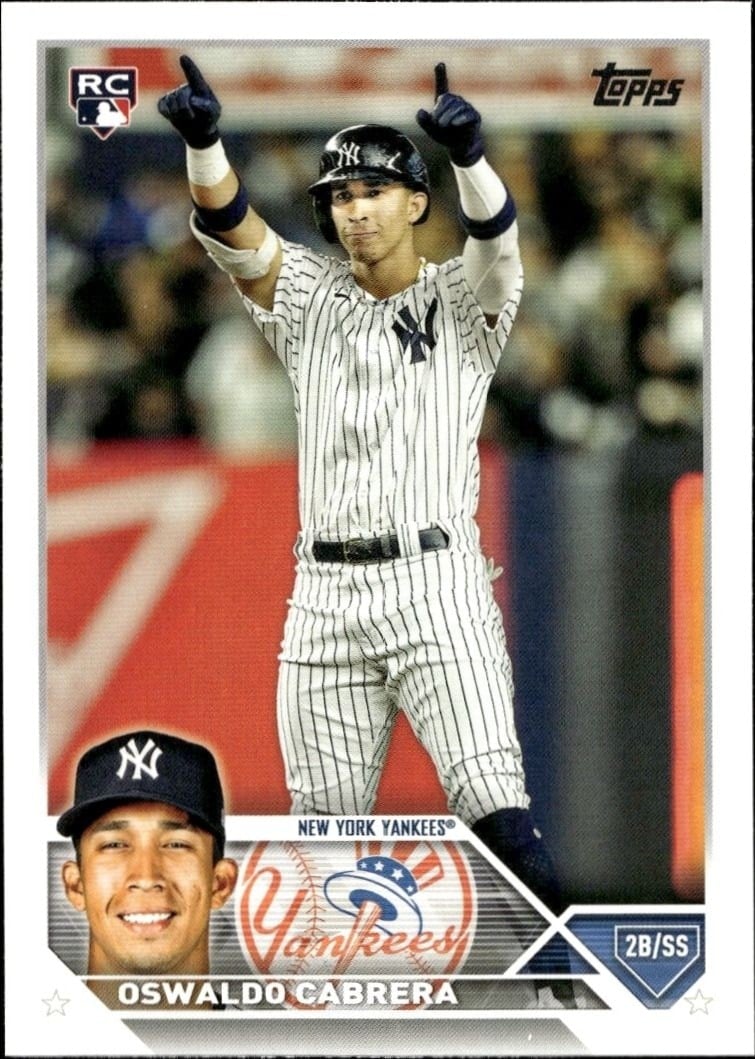 Oswaldo Cabrera 2023 Topps Series 2 #487 Baseball Trading Card - Front 2023 Topps Series 2 Oswaldo Cabrera #487 baseball trading card front