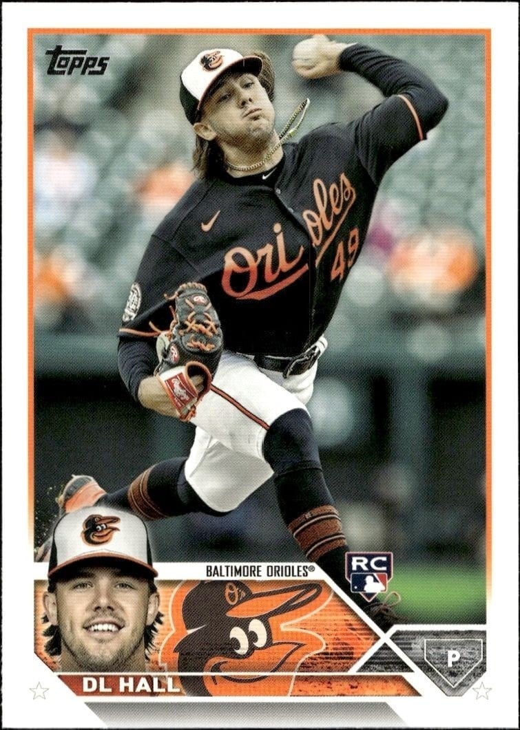 Dl Hall 2023 Topps Series 2 #547 Baseball Trading Card - Front 2023 Topps Series 2 Dl Hall #547 baseball trading card front