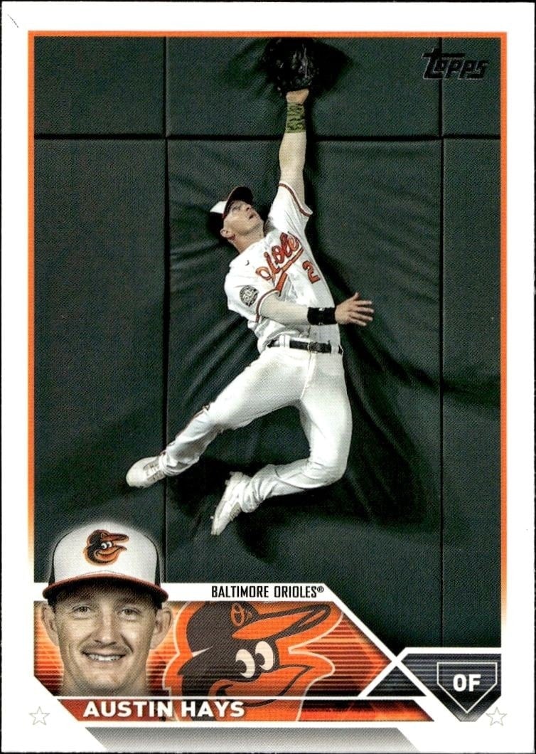 Austin Hays 2023 Topps Series 2 #546 Baseball Trading Card - Front 2023 Topps Series 2 Austin Hays #546 baseball trading card front