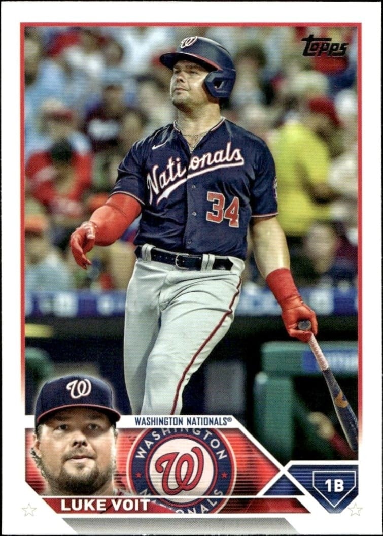 Luke Voit 2023 Topps Series 2 #443 Baseball Trading Card - Front 2023 Topps Series 2 Luke Voit #443 baseball trading card front