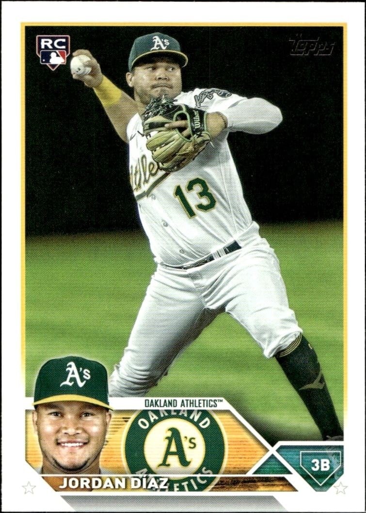 Jordan Diaz 2023 Topps Series 2 #423 Baseball Trading Card - Front 2023 Topps Series 2 Jordan Diaz #423 baseball trading card front