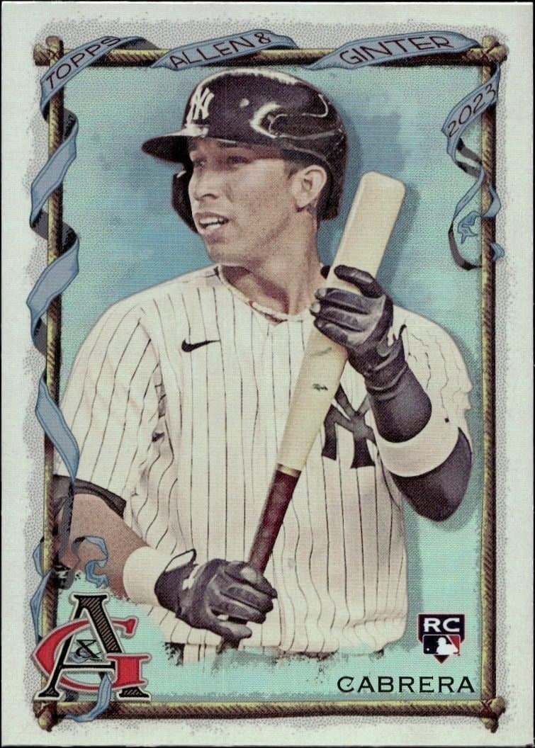 Oswaldo Cabrera 2023 Topps Allen & Ginter #146 Baseball Trading Card - Front 2023 Topps Allen & Ginter Oswaldo Cabrera #146 baseball trading card front