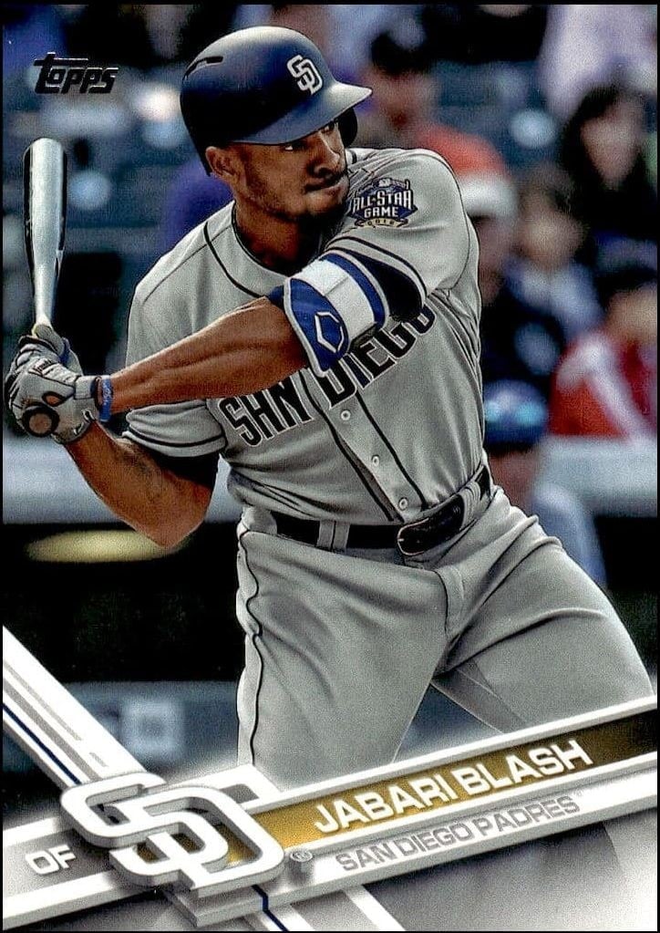 Jabari Blash 2017 Topps Series 2 #530 Baseball Trading Card - Front 2017 Topps Series 2 Jabari Blash #530 baseball trading card front