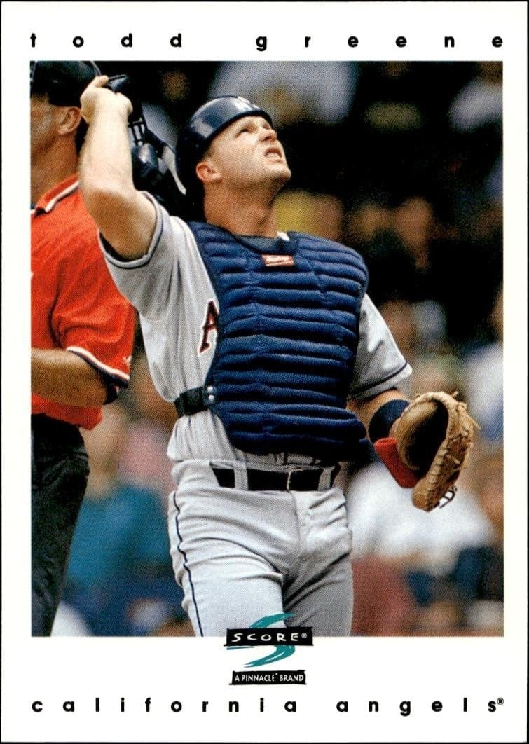 Todd Greene 1997 Pinnacle Score #277 Baseball Trading Card - Front 1997 Pinnacle Score Todd Greene #277 baseball trading card front