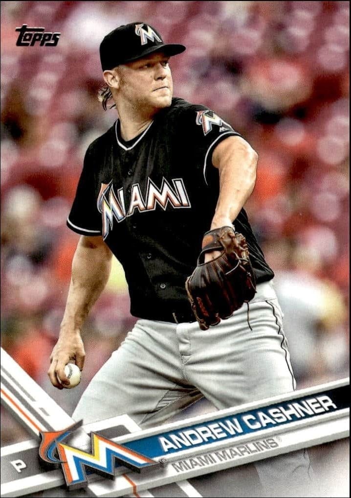 Andrew Cashner 2017 Topps #186 Baseball Trading Card - Front 2017 Topps Andrew Cashner #186 baseball trading card front
