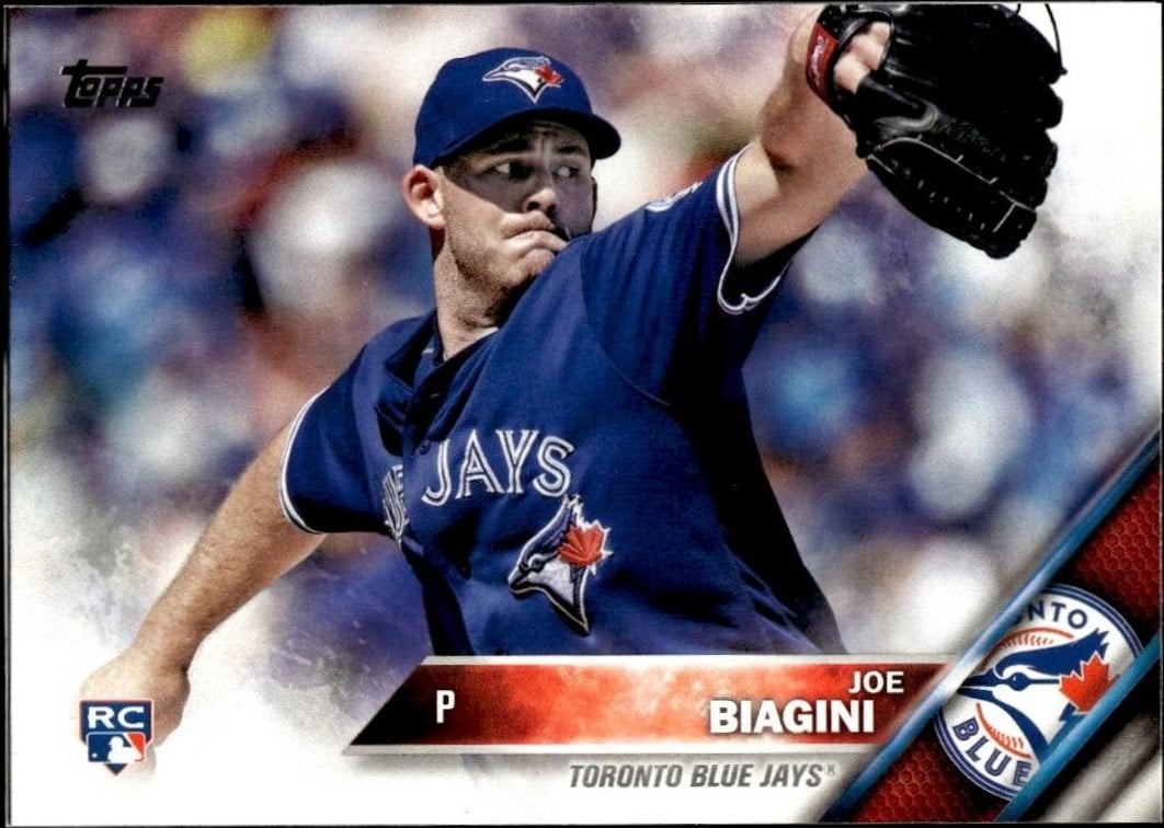 Joe Biagini 2016 Topps Update Series #US242 Baseball Trading Card - Front 2016 Topps Update Series Joe Biagini #US242 baseball trading card front