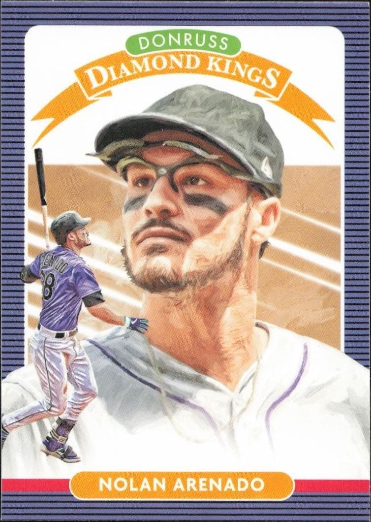 Nolan Arenado 2020 Panini Donruss #29 Baseball Trading Card - Front 2020 Panini Donruss Nolan Arenado #29 baseball trading card front