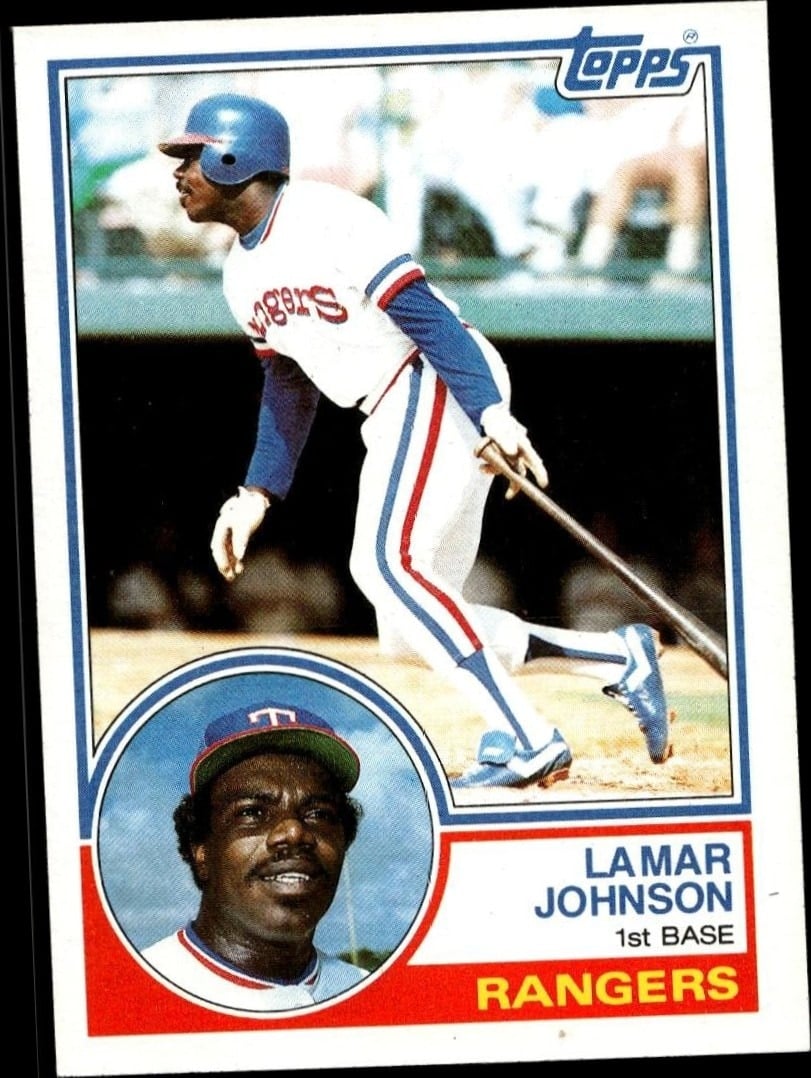Lamar Johnson 1983 Topps #453 Baseball Trading Card - Front 1983 Topps Lamar Johnson #453 baseball trading card front
