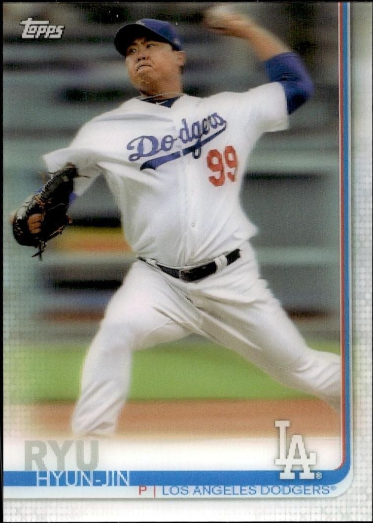 Hyun-Jin Ryu 2019 Topps On Demand 3D #515 Baseball Trading Card - Front 2019 Topps On Demand 3D Hyun-Jin Ryu #515 baseball trading card front