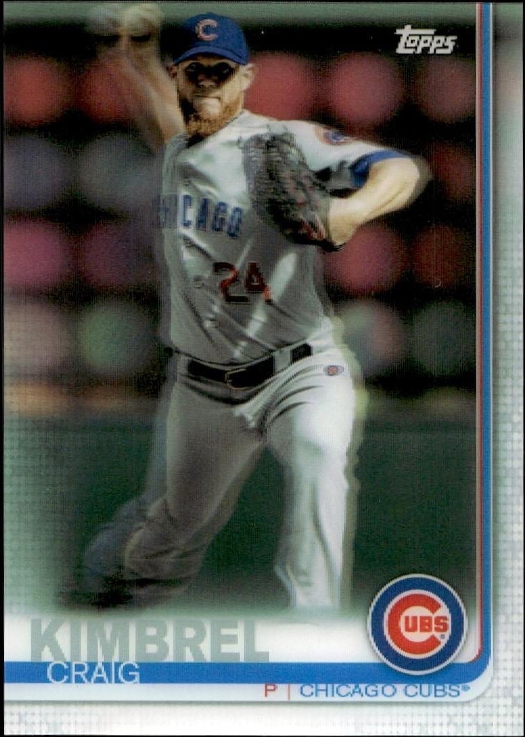 Craig Kimbrel 2019 Topps On Demand 3D #US269 Baseball Trading Card - Front 2019 Topps On Demand 3D Craig Kimbrel #US269 baseball trading card front
