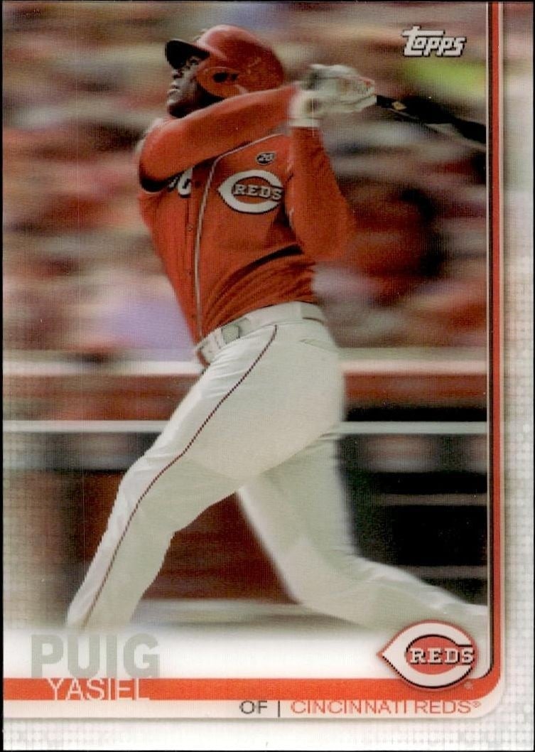 Yasiel Puig 2019 Topps On Demand 3D #US206 Baseball Trading Card - Front 2019 Topps On Demand 3D Yasiel Puig #US206 baseball trading card front