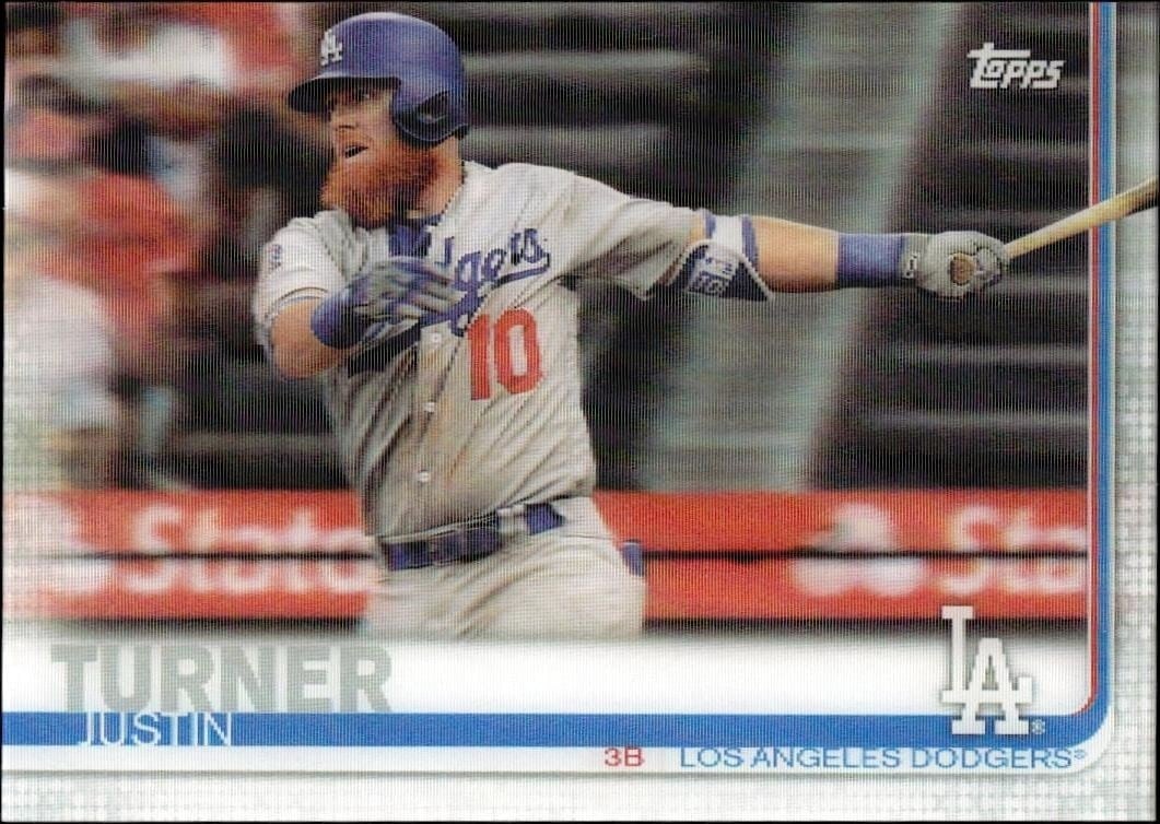 Justin Turner 2019 Topps On Demand 3D #180 Baseball Trading Card - Front 2019 Topps On Demand 3D Justin Turner #180 baseball trading card front