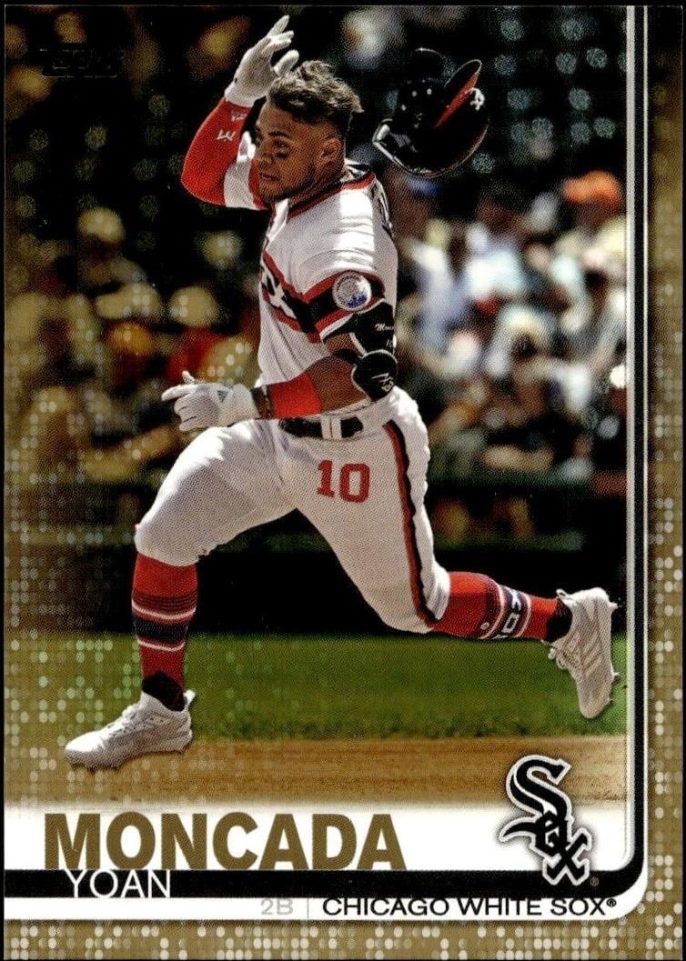 Yoan Moncada 2019 Topps #377 Baseball Trading Card - Front 2019 Topps Yoan Moncada #377 baseball trading card front
