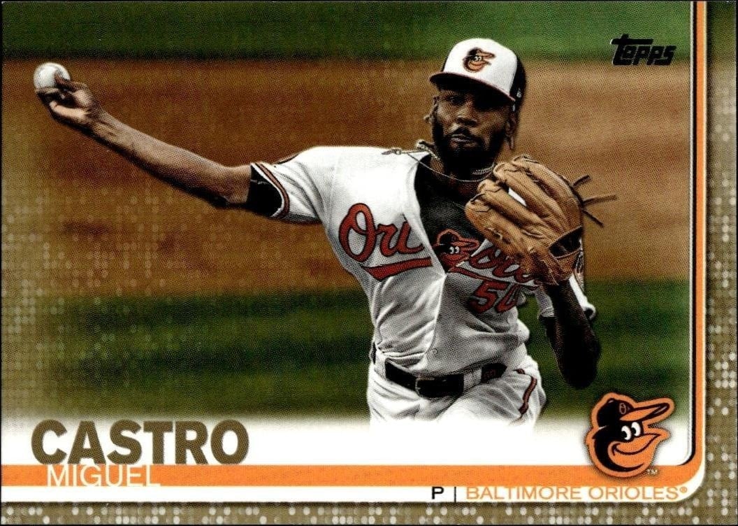 Miguel Castro 2019 Topps Update Series #US163 Baseball Trading Card - Front 2019 Topps Update Series Miguel Castro #US163 baseball trading card front