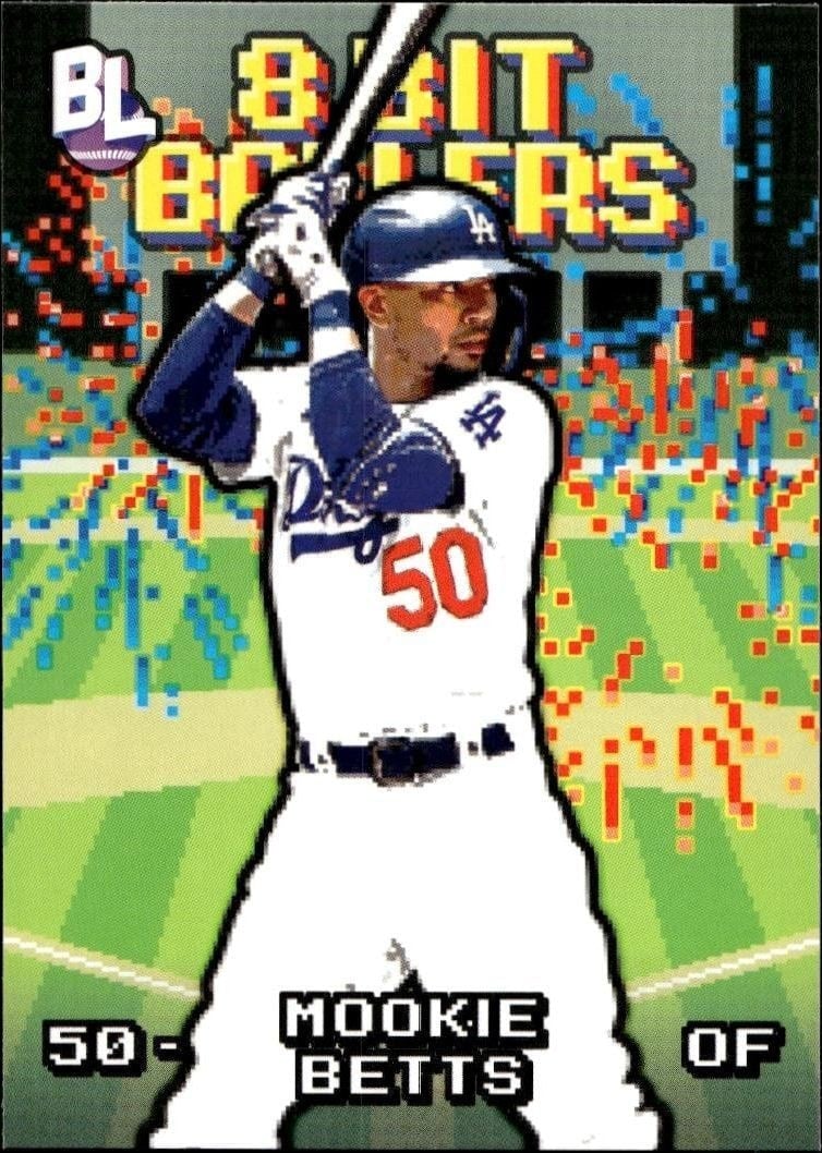 Mookie Betts 2023 Topps Big League #8B-1 Baseball Trading Card - Front 2023 Topps Big League Mookie Betts #8B-1 baseball trading card front