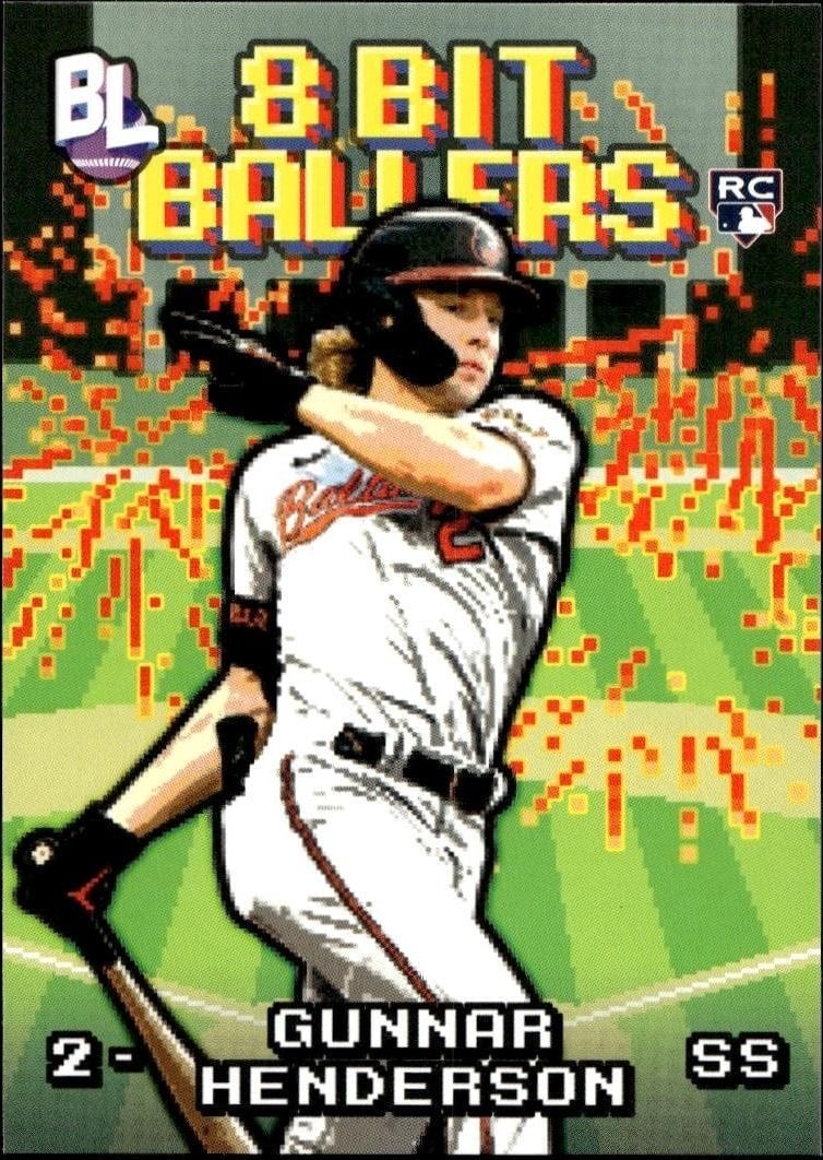 Gunnar Henderson 2023 Topps Big League #8B-9 Baseball Trading Card - Front 2023 Topps Big League Gunnar Henderson #8B-9 baseball trading card front