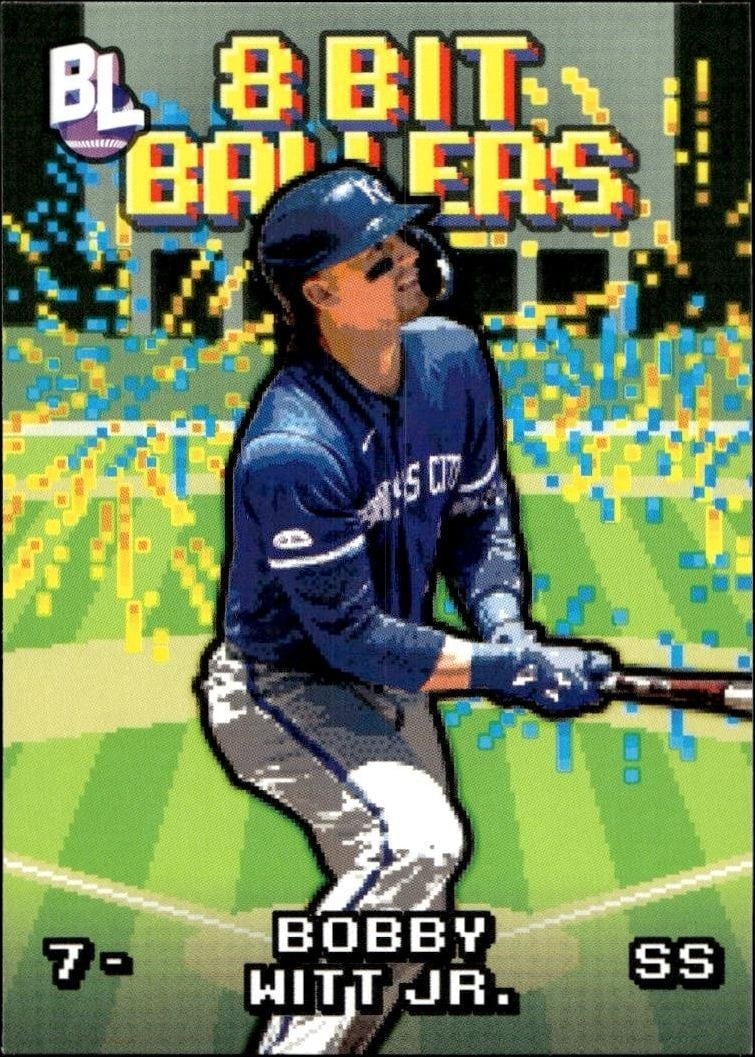 Bobby Witt Jr. 2023 Topps Big League #8B-11 Baseball Trading Card - Front 2023 Topps Big League Bobby Witt Jr. #8B-11 baseball trading card front