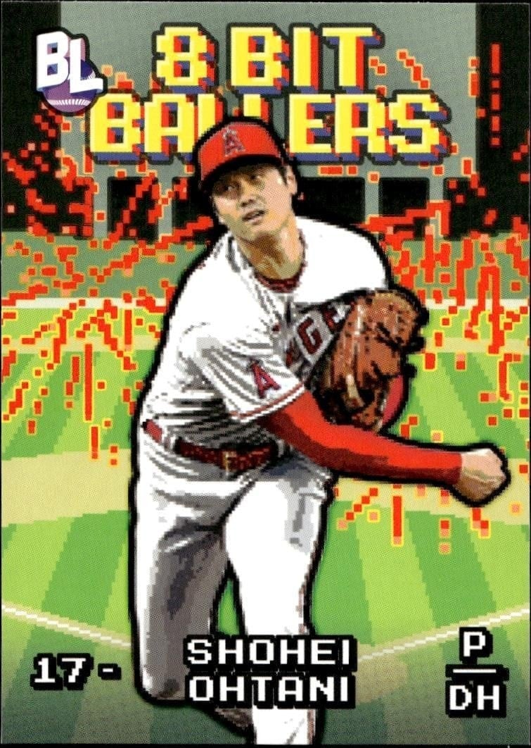Shohei Ohtani 2023 Topps Big League #8B-3 Baseball Trading Card - Front 2023 Topps Big League Shohei Ohtani #8B-3 baseball trading card front