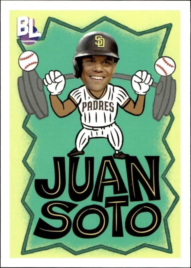 Juan Soto 2023 Topps Big League #BL-11 Baseball Trading Card - Front 2023 Topps Big League Juan Soto #BL-11 baseball trading card front
