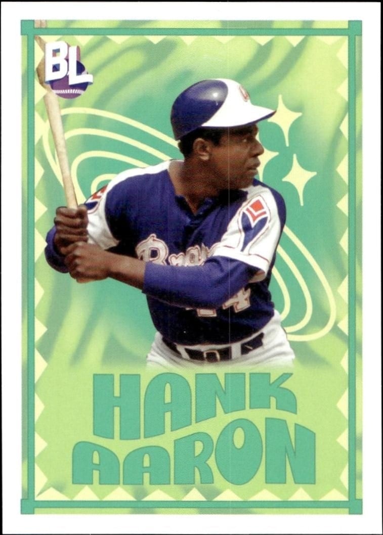 Hank Aaron 2023 Topps Big League #BL-30 Baseball Trading Card - Front 2023 Topps Big League Hank Aaron #BL-30 baseball trading card front