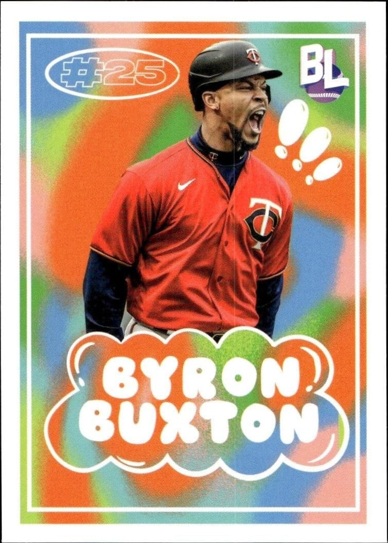 Byron Buxton 2023 Topps Big League #BL-9 Baseball Trading Card - Front 2023 Topps Big League Byron Buxton #BL-9 baseball trading card front