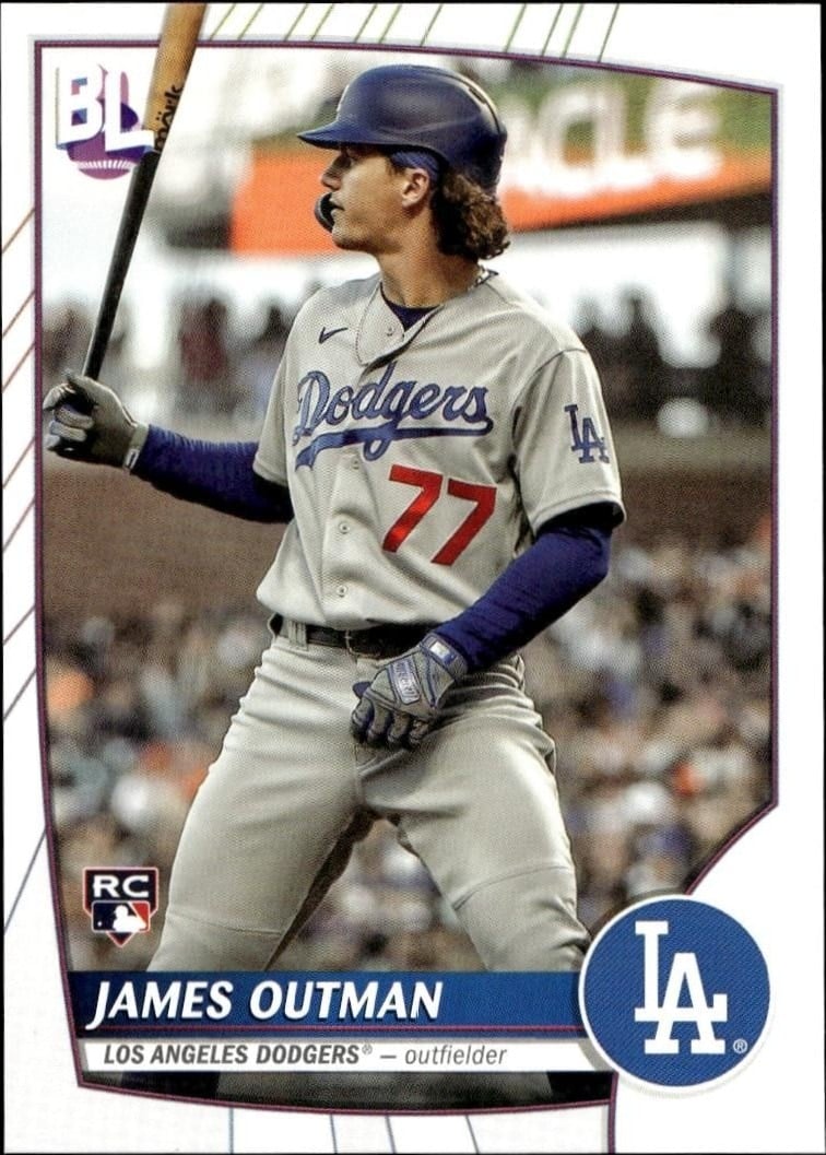 James Outman 2023 Topps Big League #18 Baseball Trading Card - Front 2023 Topps Big League James Outman #18 baseball trading card front