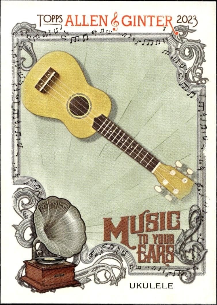 Ukulele 2023 Topps Allen & Ginter #MTYE-1 Baseball Trading Card - Front 2023 Topps Allen & Ginter Ukulele #MTYE-1 baseball trading card front