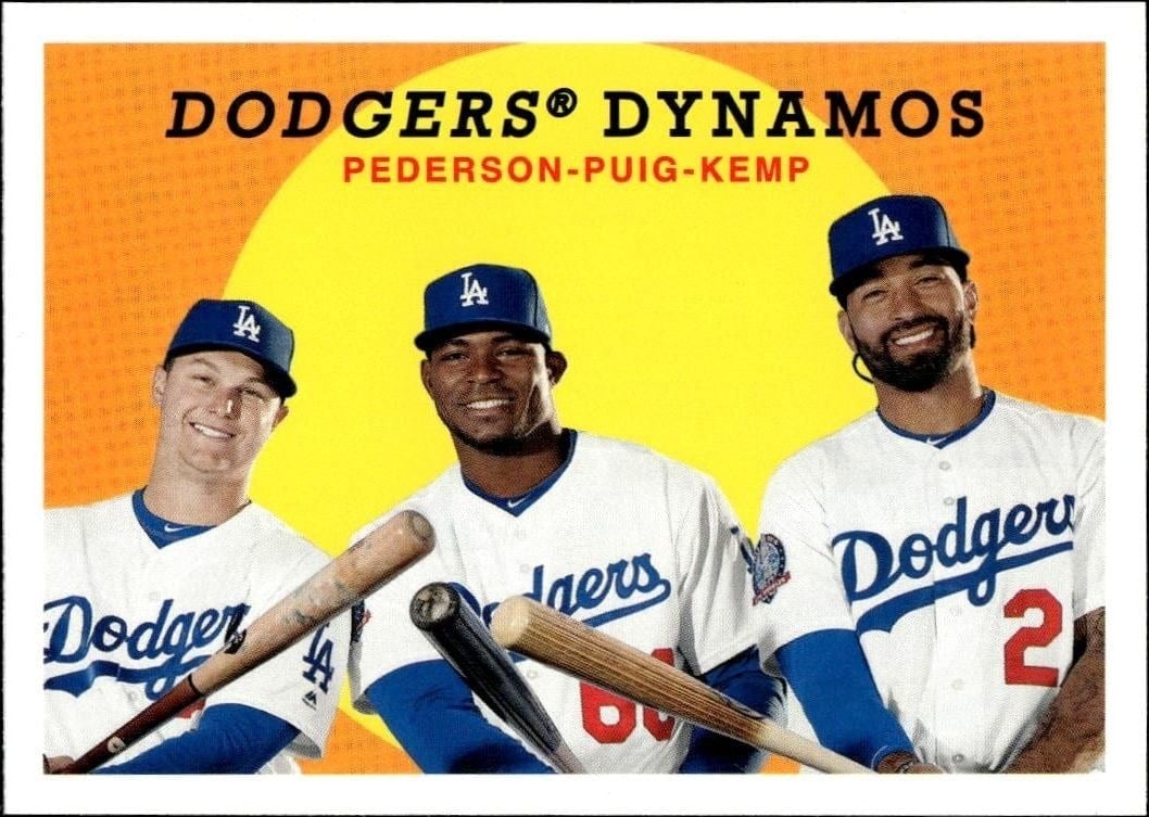 Joc Pederson 2018 Topps Archives #309 Baseball Trading Card - Front 2018 Topps Archives Joc Pederson #309 baseball trading card front