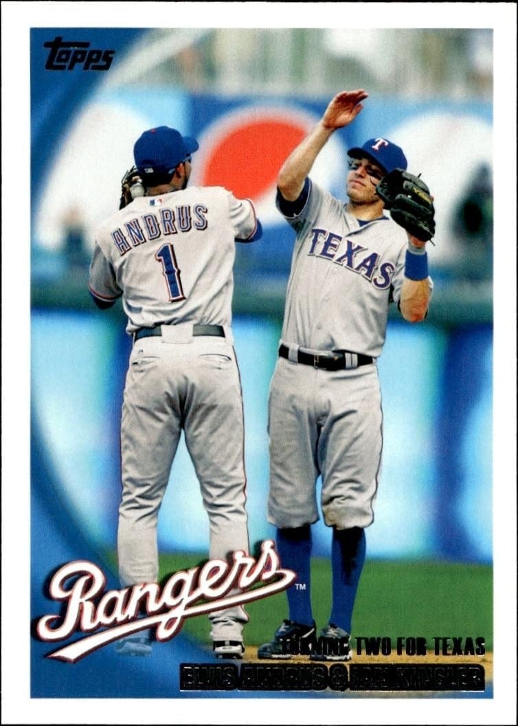Elvis Andrus 2010 Topps #204 Baseball Trading Card - Front 2010 Topps Elvis Andrus #204 baseball trading card front