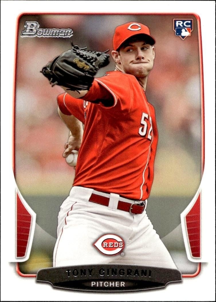 Tony Cingrani 2013 Bowman Draft Picks & Prospects #25 Baseball Trading Card - Front 2013 Bowman Draft Picks & Prospects Tony Cingrani #25 baseball trading card front