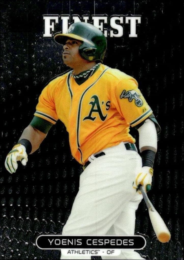2013 Topps Finest Yoenis Cespedes #73 trading card